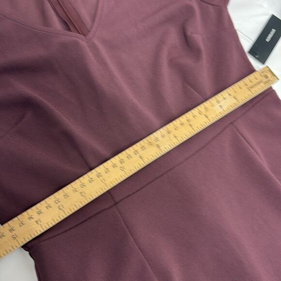 Lulus purple short sleeve Maxi dress sz L v-neck low- high mermaid dress NWT - Picture 8 of 13